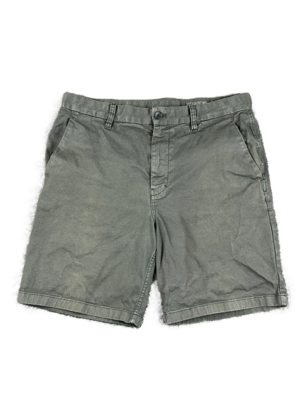 Outerknown S.E.A. Shorts Mens Gray Organic Cotton Stretch Chino 8